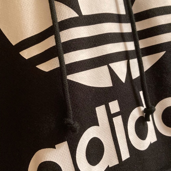 Black Adidas Trefoil Hoodie - Picture 3 of 4